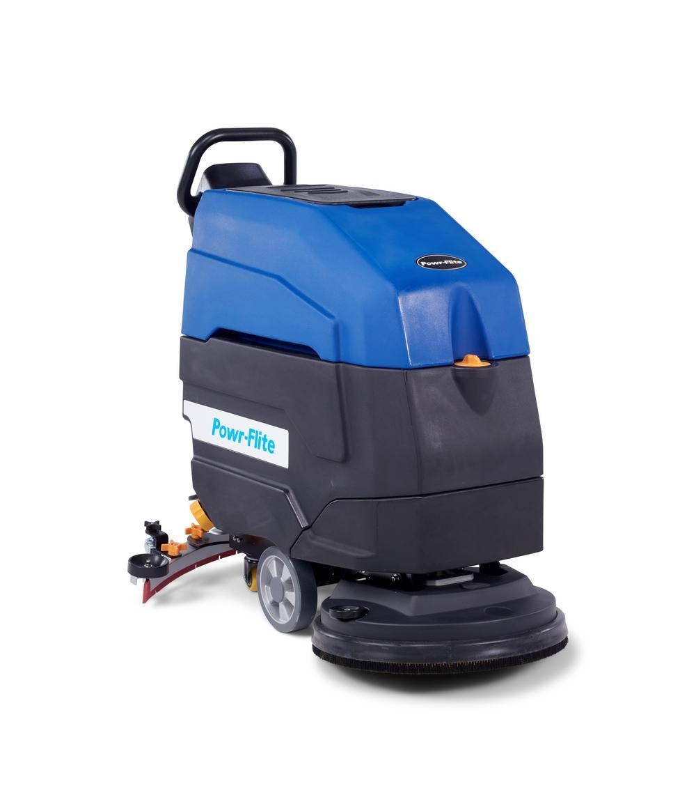 Powr-Flite Brush-Assist Scrubber 20" Walk-Behind Floor Scrubber, AGM Batteries PS460-W22-UG
