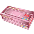 RONCO Touch Pink Nitrile Exam Gloves — Large, Powder-Free 3.5 mil (100/Box)