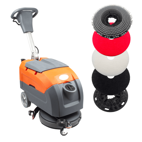 SUNMAX RT35+ 17in Walk-Behind Floor Scrubber Machine Lithium Battery