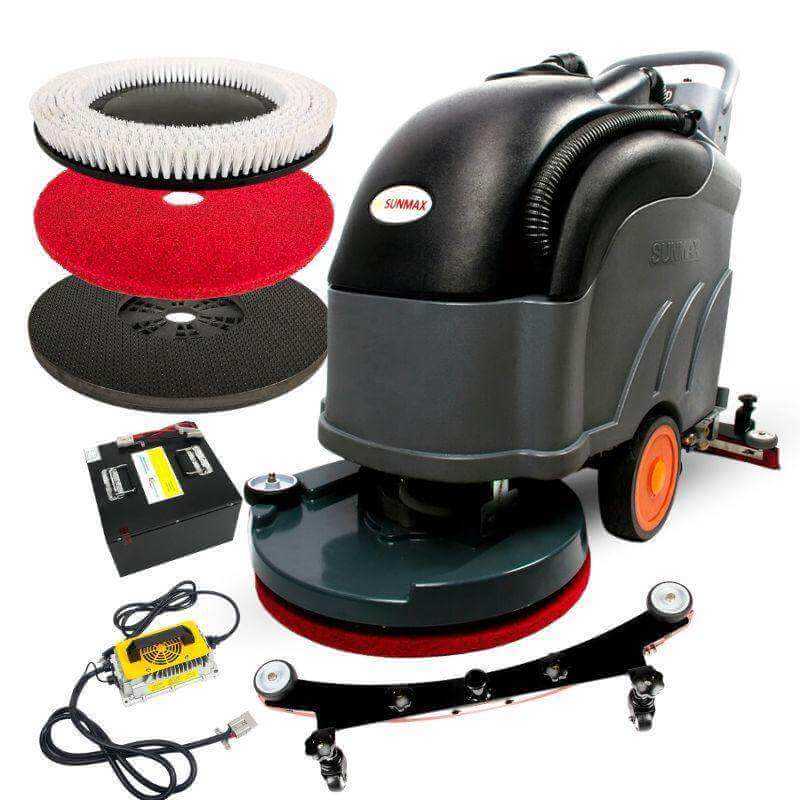 SUNMAX RT50D+ Self-Propelled Battery Powered Floor Scrubber Dryer Lithium Battery