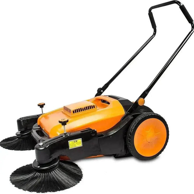 SUNMAX RT980S 38in Walk-Behind Sweeper Triple Brooms