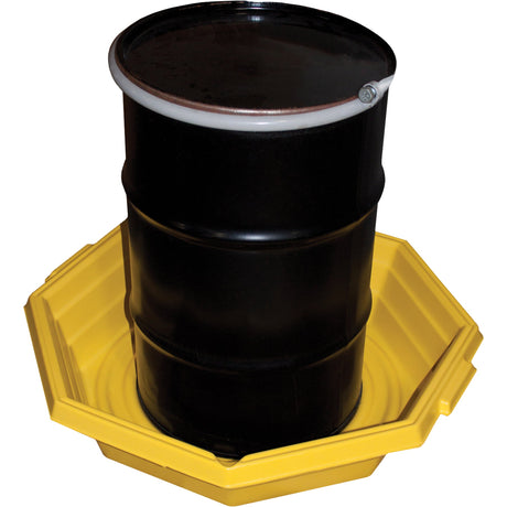 Enpac Drums-up™ Trays, 37.5" L x 37.5" W x 7.5" H, 20 US gal. Spill Capacity