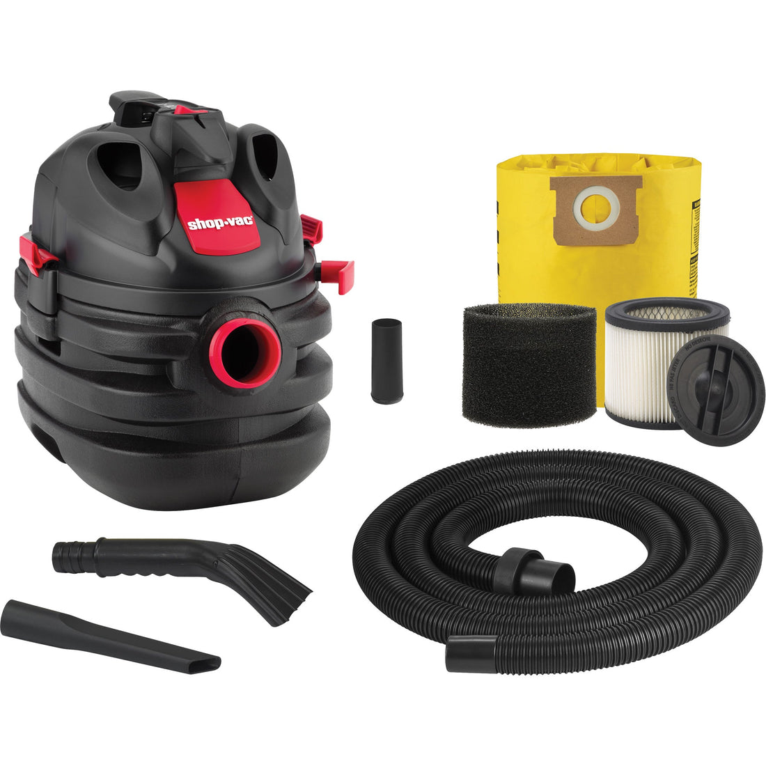 Shop Vac Portable Shop Vacuum, Wet-Dry, 6 HP, 5 US Gal. (18.9 Litres)