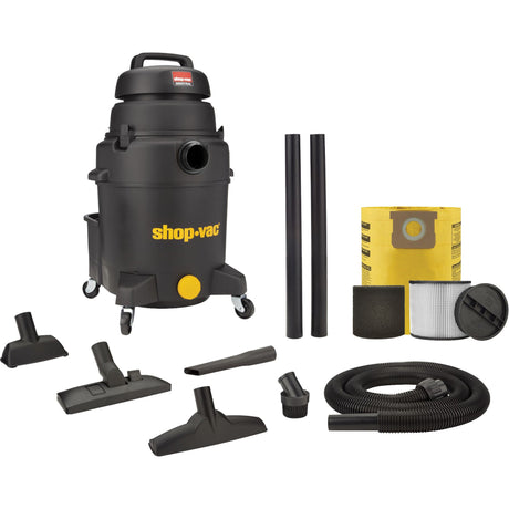 Shop Vacuum, Wet-Dry, 6 HP, 10 US Gal. (37.9 Litres)