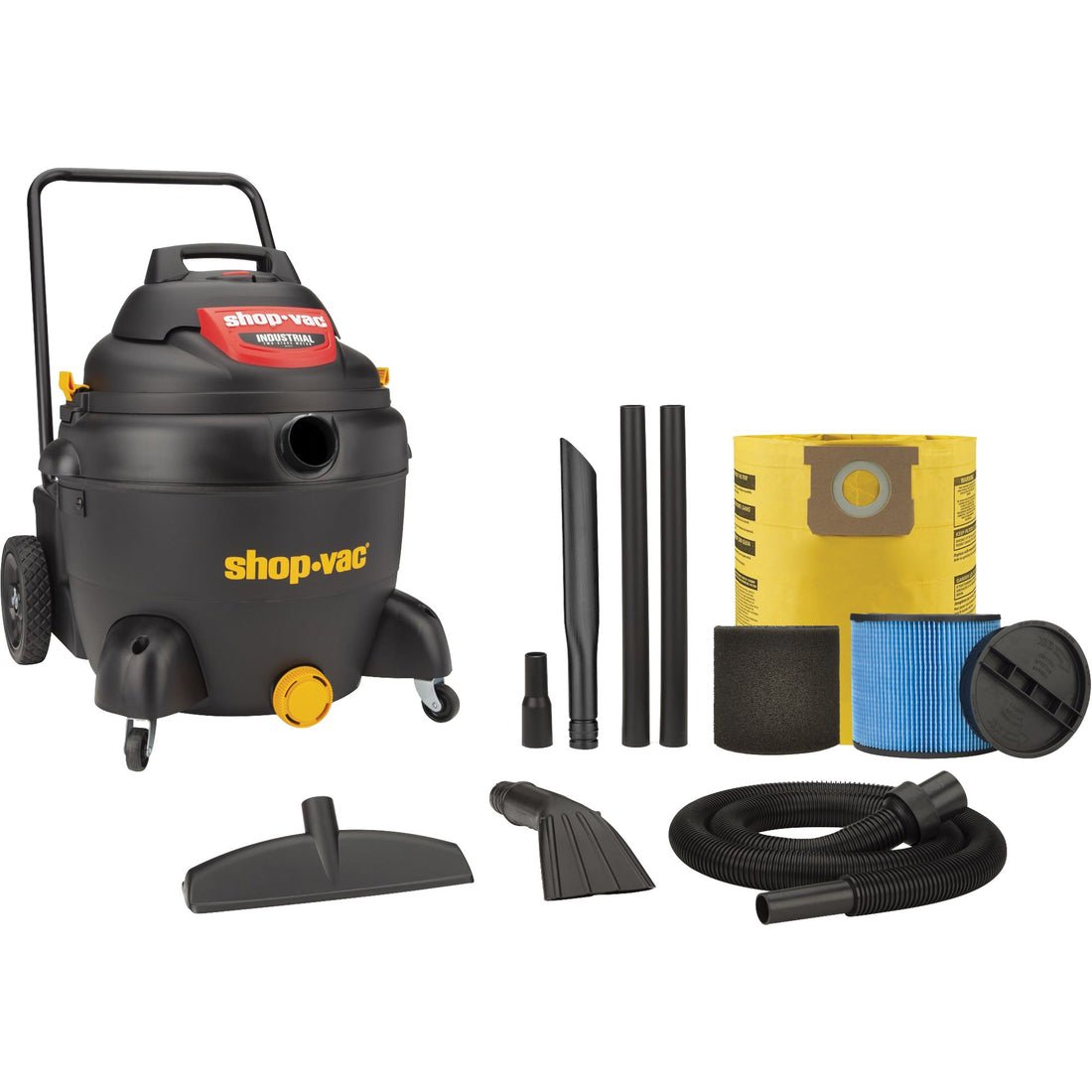 Shop Vac Industrial Vacuum, Wet-Dry, 3 HP, 16 US Gal. (60.6 Litres)