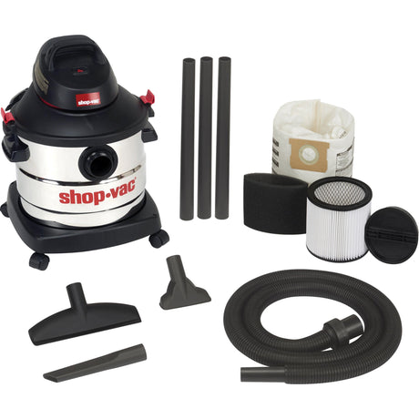Shop Vacuum, Wet-Dry, 6 HP, 8 US Gal. (30.3 Litres)