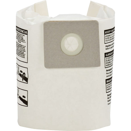 Shop Vac Single-Ply Wet/Dry Vacuum Bags, 3 US gal.