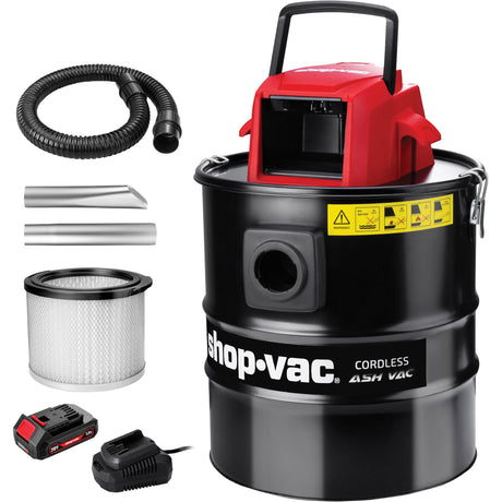 Shop Vac Cordless Ash Vacuum, 20 V, 5 gal. Capacity