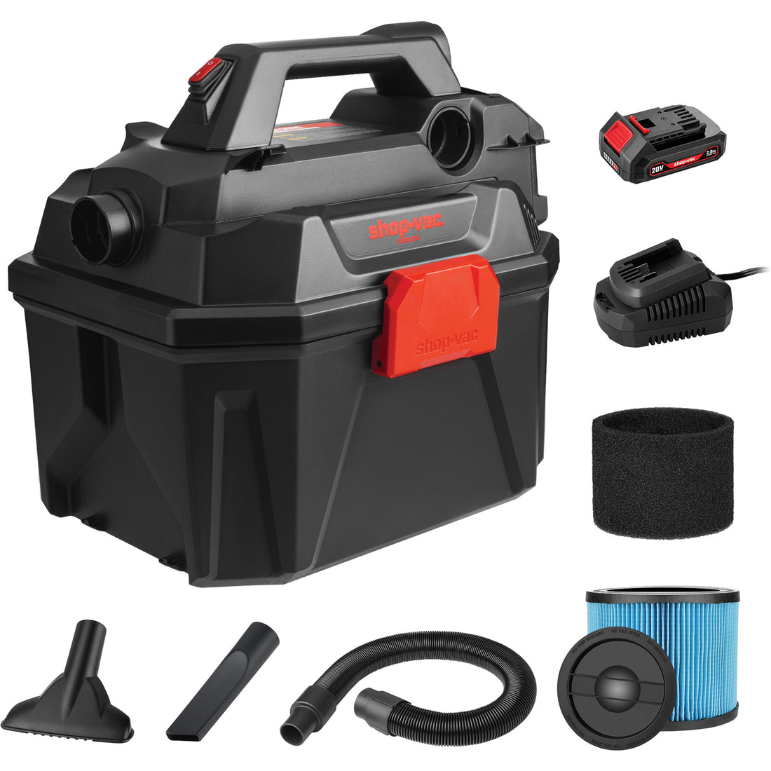 Shop Vac Cordless Wet/Dry Vacuum, 20 V