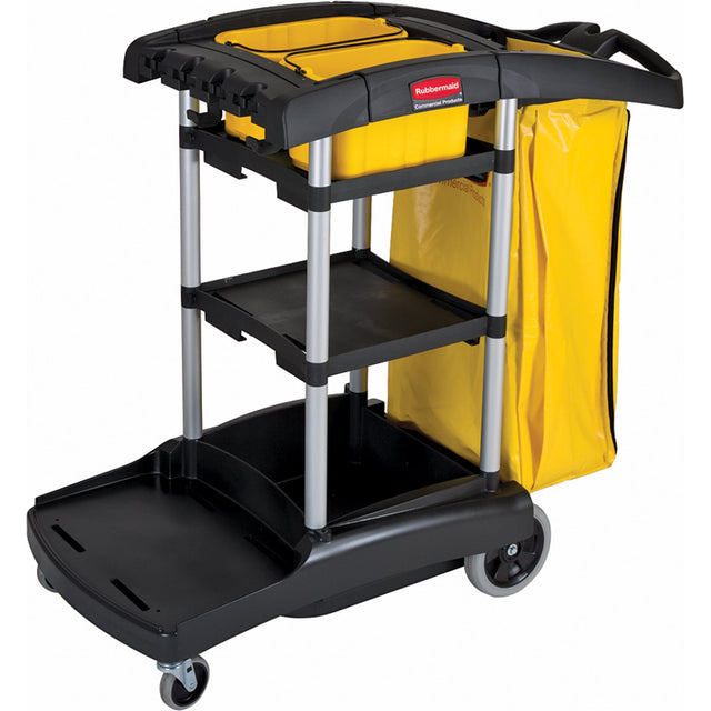 Rubbermaid High Capacity Cleaning Carts With Bins