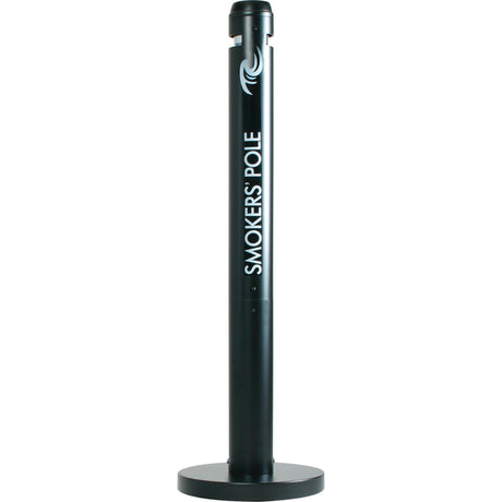 Rubbermaid Smokers' Pole Cigarette Receptacle, Free-Standing, Aluminum, 41" Height