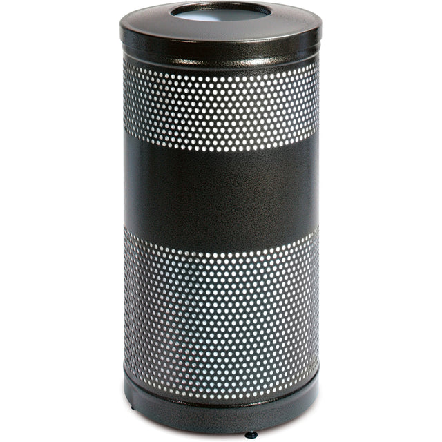 Rubbermaid Classic Series Outdoor Waste Containers, Metal, 25 US gal.