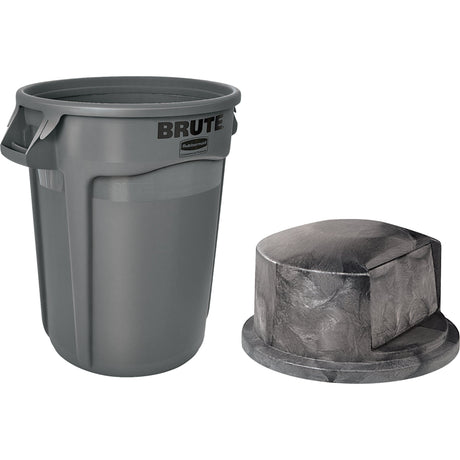 Rubbermaid Round Brute® Container and Dome Top, Polyethylene, 32 US gal.