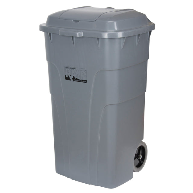 RMP Maintenance Roll Out Garbage Bin, Polyethylene, 65 US gal.