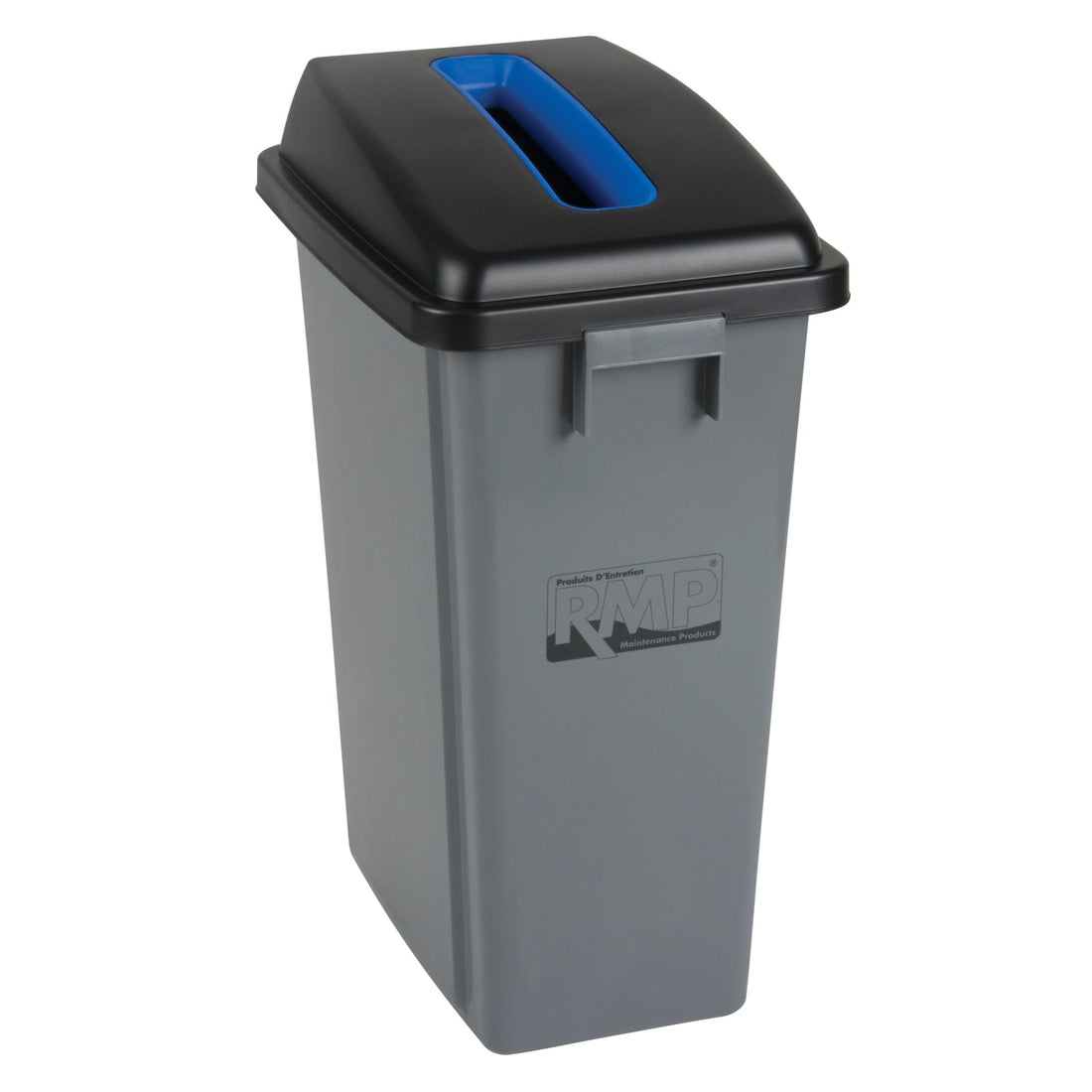 RMP Maintenance Recycling & Garbage Bin with Classification Lid, Plastic, 16 US gal.