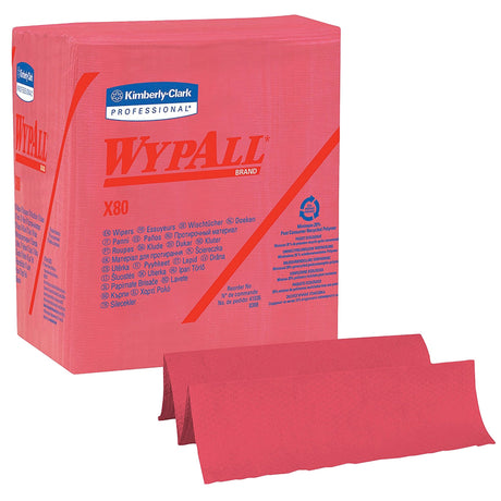 Kimberly-Clark X80 Wipers, Heavy-Duty, 12-1/2" L x 12" W