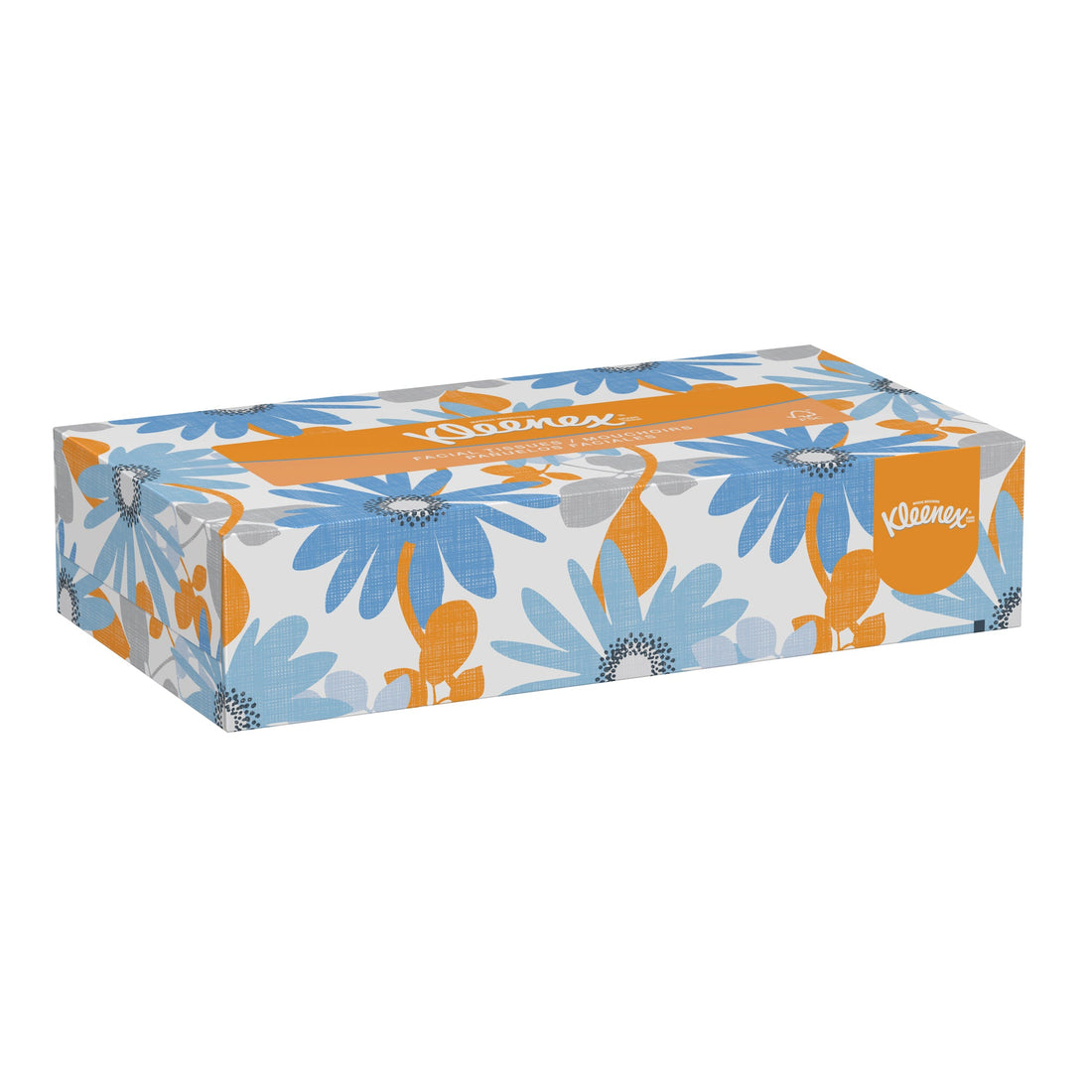 Kimberly-Clark Kleenex® Facial Tissue, 2 Ply, 8" L x 8-1/2" W, 125 Sheets/Box