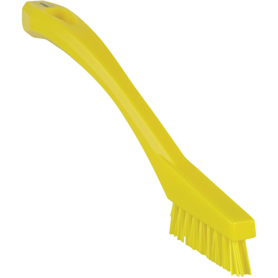 Vikan Detail Brush, Stiff Bristles, 8" Long, Yellow