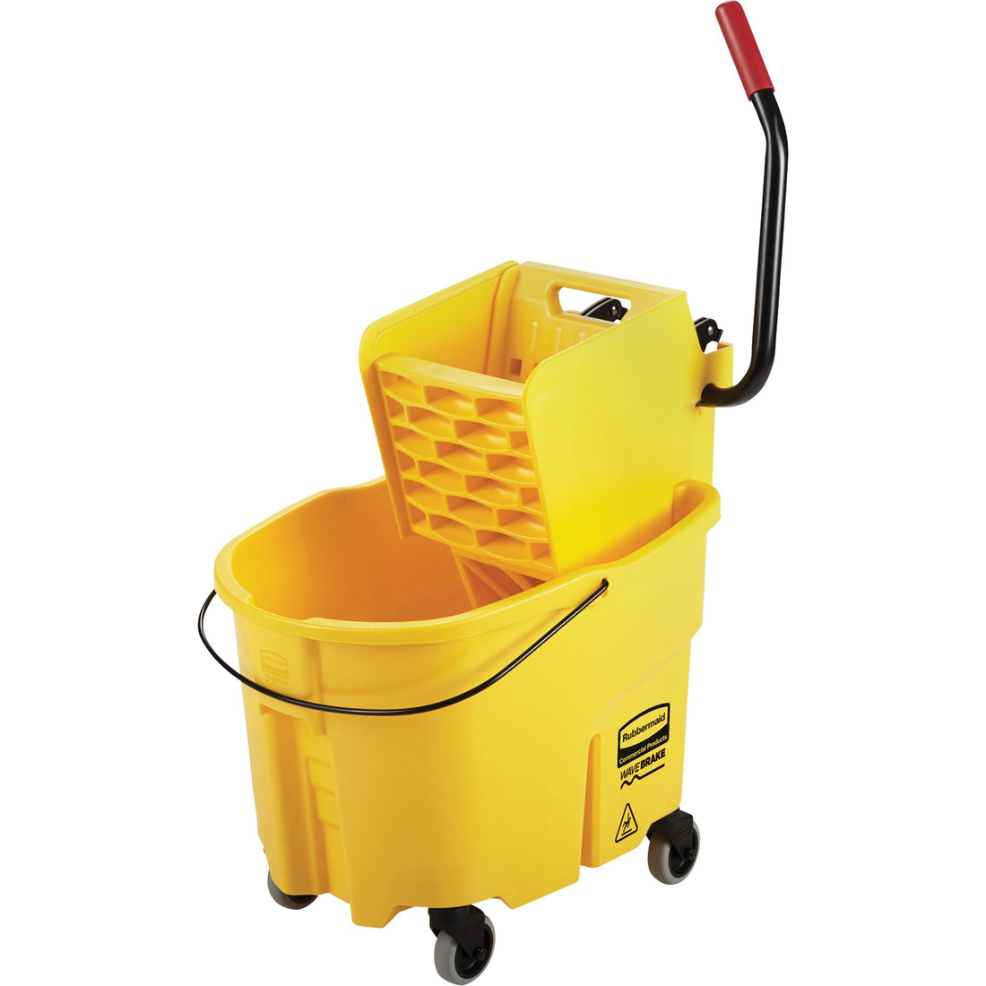 Rubbermaid WaveBrake Mop Bucket & Wringer Combo Pack, Side Press, 8.75 US Gal.(35 Quart)