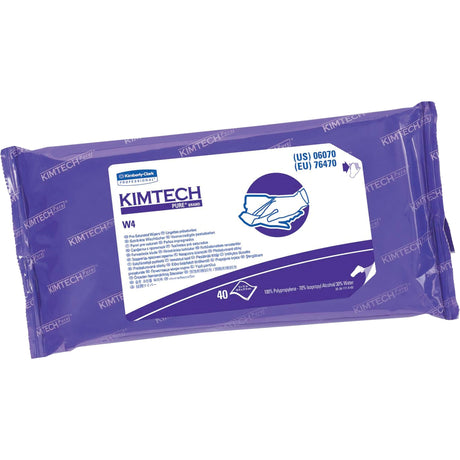 Kimberly-Clark Kimtech™ Pure PreSat W4 Wipers, Specialty, 9" L x 11" W