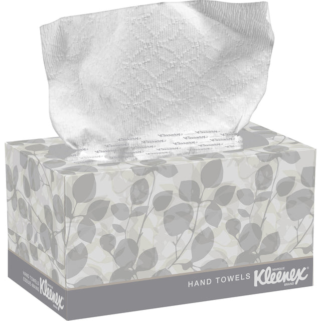 Kimberly-Clark Kleenex® Hand Towels in a POP-UP* Box, 1 Ply, 10-1/2" L x 9" W, 120 /Pack