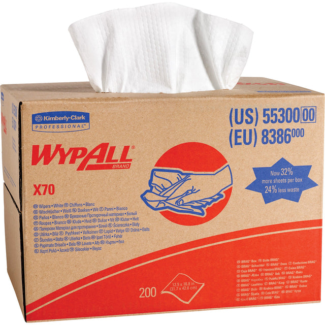 Kimberly-Clark X70 Cloths, Heavy-Duty, 16-6/8" L x 11" W