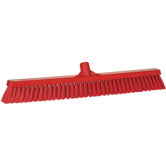 Vikan Combo Bristle Push Broom, Coarse/Fine Bristles, Polyester