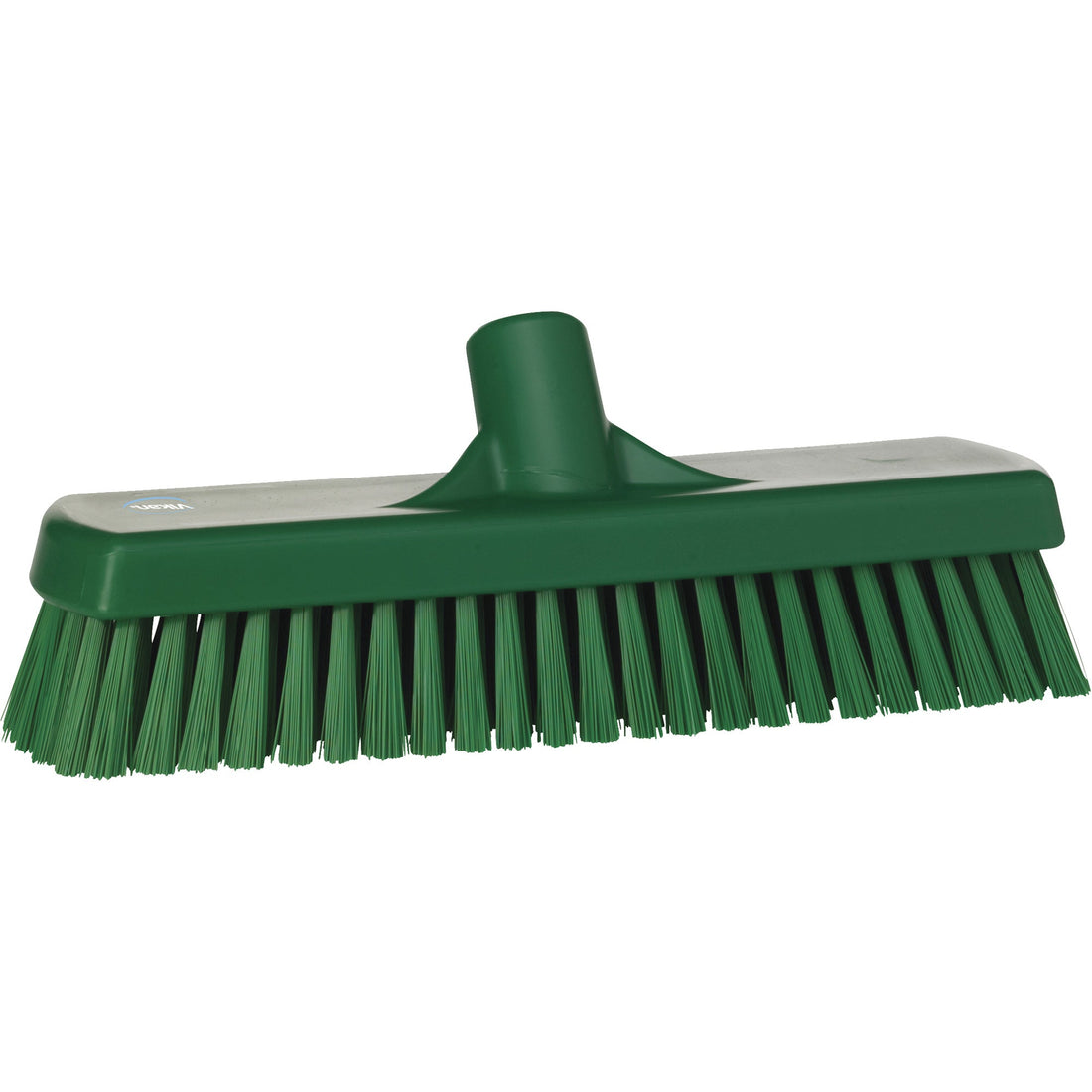 Vikan Deck & Wall Scrub Brush, Stiff Bristles, 12", Polyester