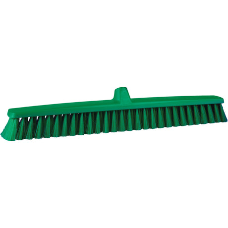 Vikan ColorCore Push Broom, Fine Bristles, 24", Polypropylene