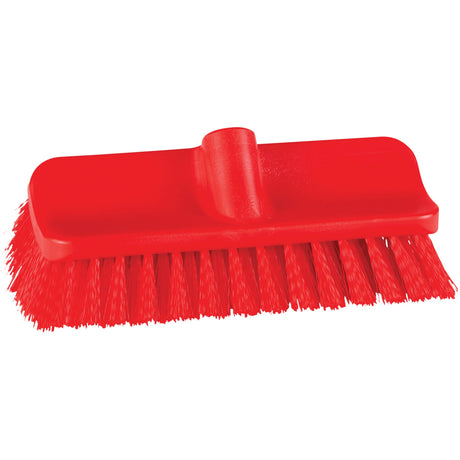 Vikan ColorCore High-Low Brush, Stiff Bristles, 10" Long
