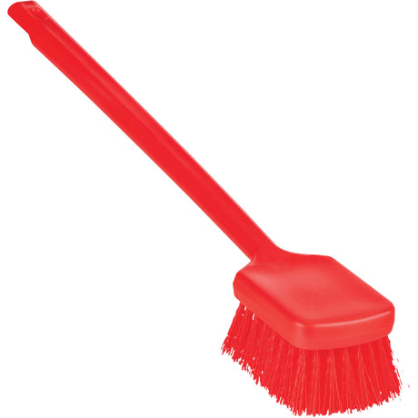 Vikan ColorCore Long Handle Brush, Stiff Bristles, 20" Long