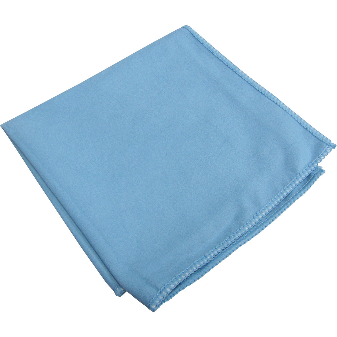 Hospeco Specialty Glass & Mirror Suede Cloths, Microfibre, Blue