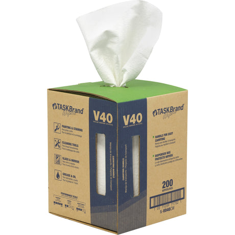 Hospeco TaskBrand® V40 Value Series Wipers, All-Purpose, 12" L x 10" W