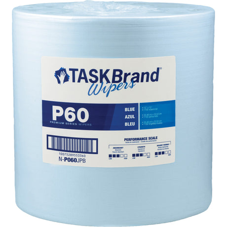 Hospeco TaskBrand P60 Premium Series Wipers, All-Purpose, 13" L x 12" W
