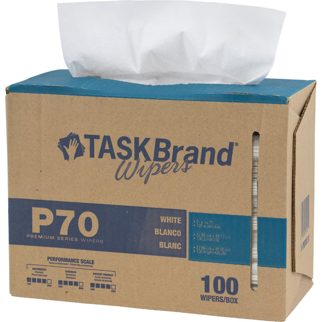 Hospeco TaskBrand® P70 Premium Series Wipers, Heavy-Duty, 16-3/4" L x 8-1/4" W