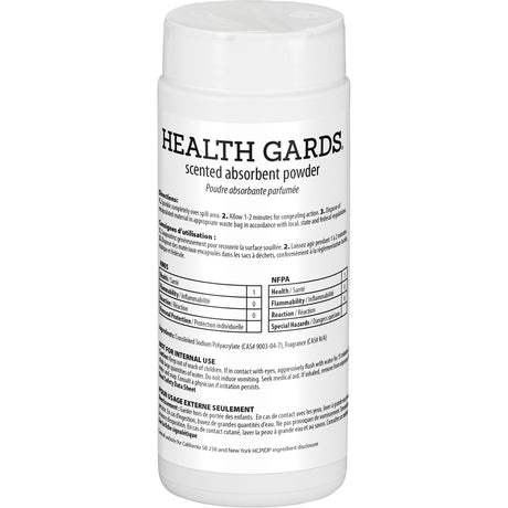 Hospeco Health Gards® Scented Absorbent Powder, 16 oz., Can