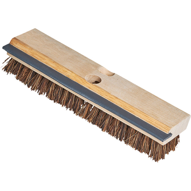 M2 Professional Utility Scrub Brush & Squeegee, 11" L, Palmyra Bristles, Beige