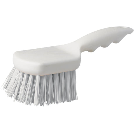 M2 Professional Short Handle Pot Brush, 9" L, Polypropylene Bristles, White