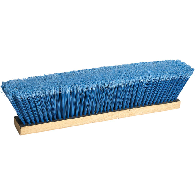M2 Professional Bulldog Flagged Tip Push Broom, 18", Fine, PVC Bristles