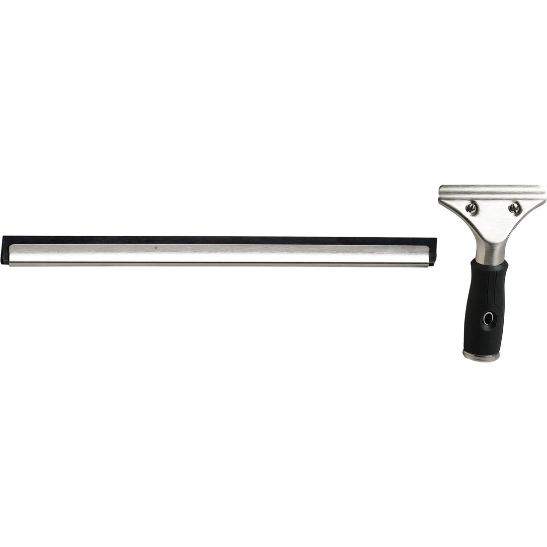 M2 Professional Window Squeegee with Handle, Rubber, Stainless Steel Frame