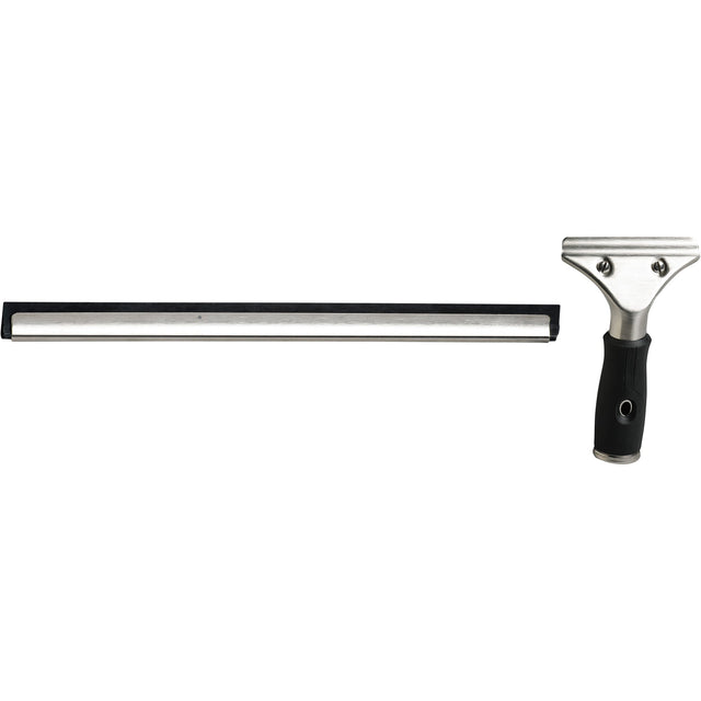 M2 Professional Window Squeegee with Handle, Rubber, Stainless Steel Frame