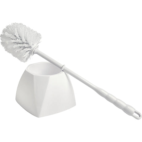 M2 Professional Bowl Brush with Caddy, 15-1/2" L, Polypropylene Bristles, White