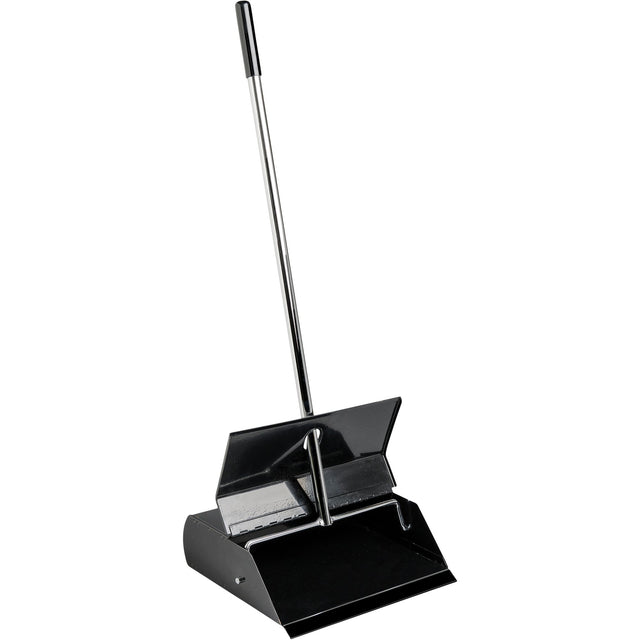 M2 Professional Lobby Dust Pan with Lid, Metal