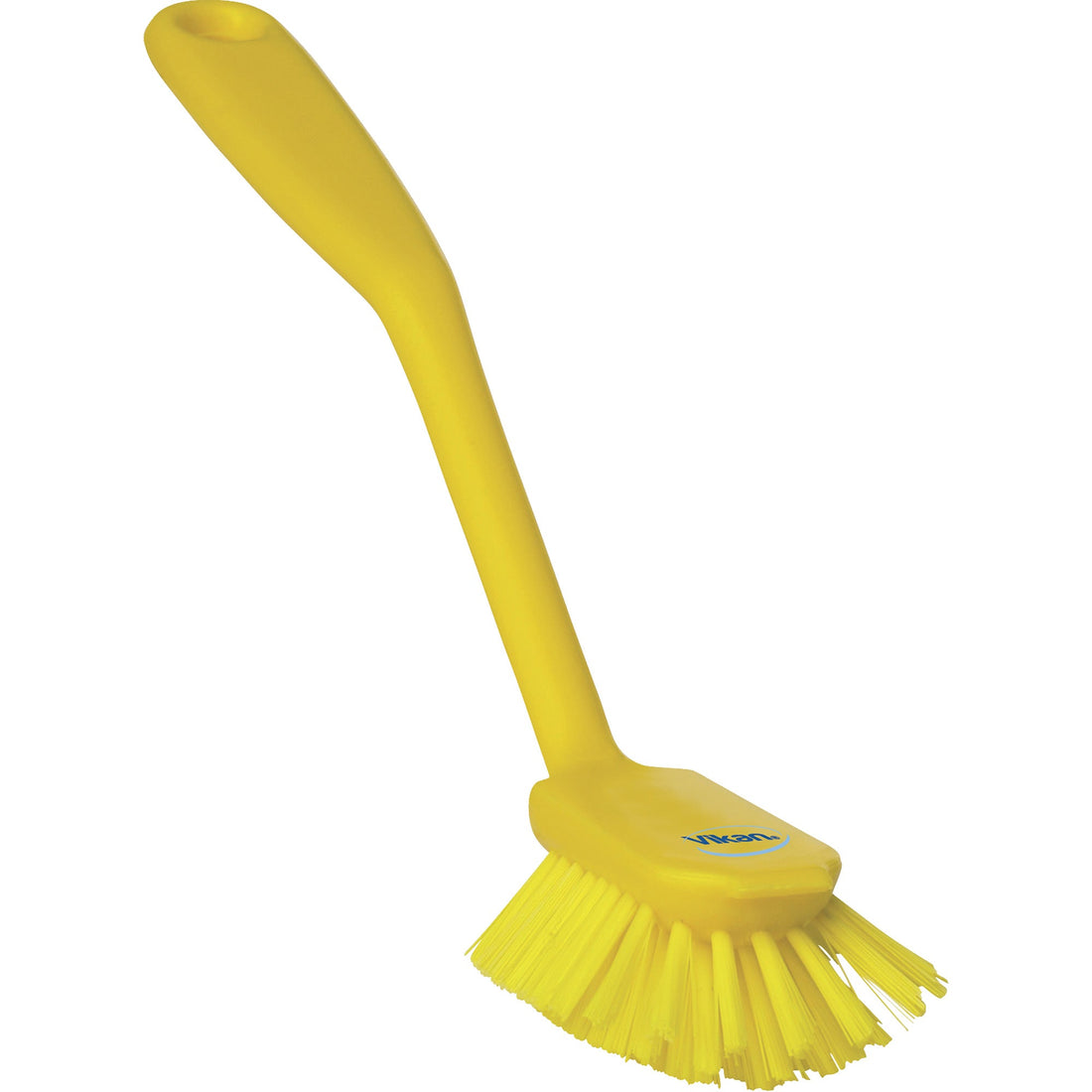 Vikan Dish Brush with Scraper, Medium Bristles, 11" Long