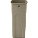 Rubbermaid Untouchable Square Container, Plastic, 23 US gal.