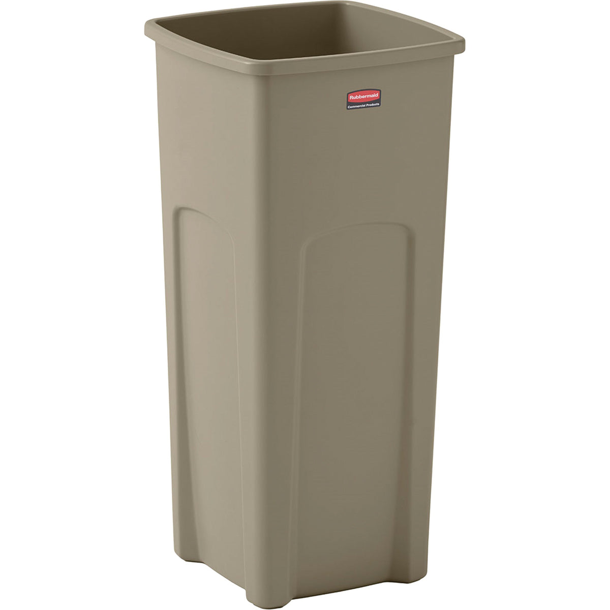 Rubbermaid Untouchable Square Container, Plastic, 23 US gal.