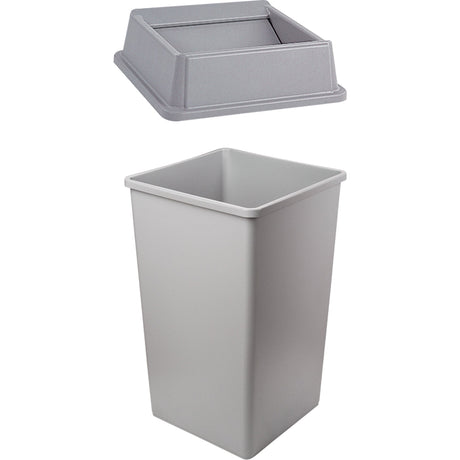 Rubbermaid Untouchable® Container with Swing Lid, Polyethylene, 35 US gal.