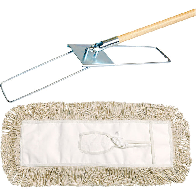 M2 Professional Break-Ezy Dust Mop System, Tie-On Style, Cotton