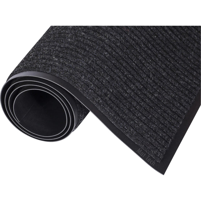 Mat Tech Prorib Entrance Matting, Wiper/Scraper, Charcoal