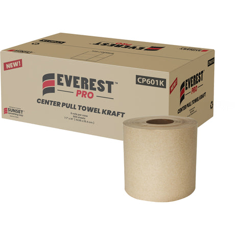 Sunset Converting Corporation Kraft Paper Towels, 1 Ply, Centre Pull